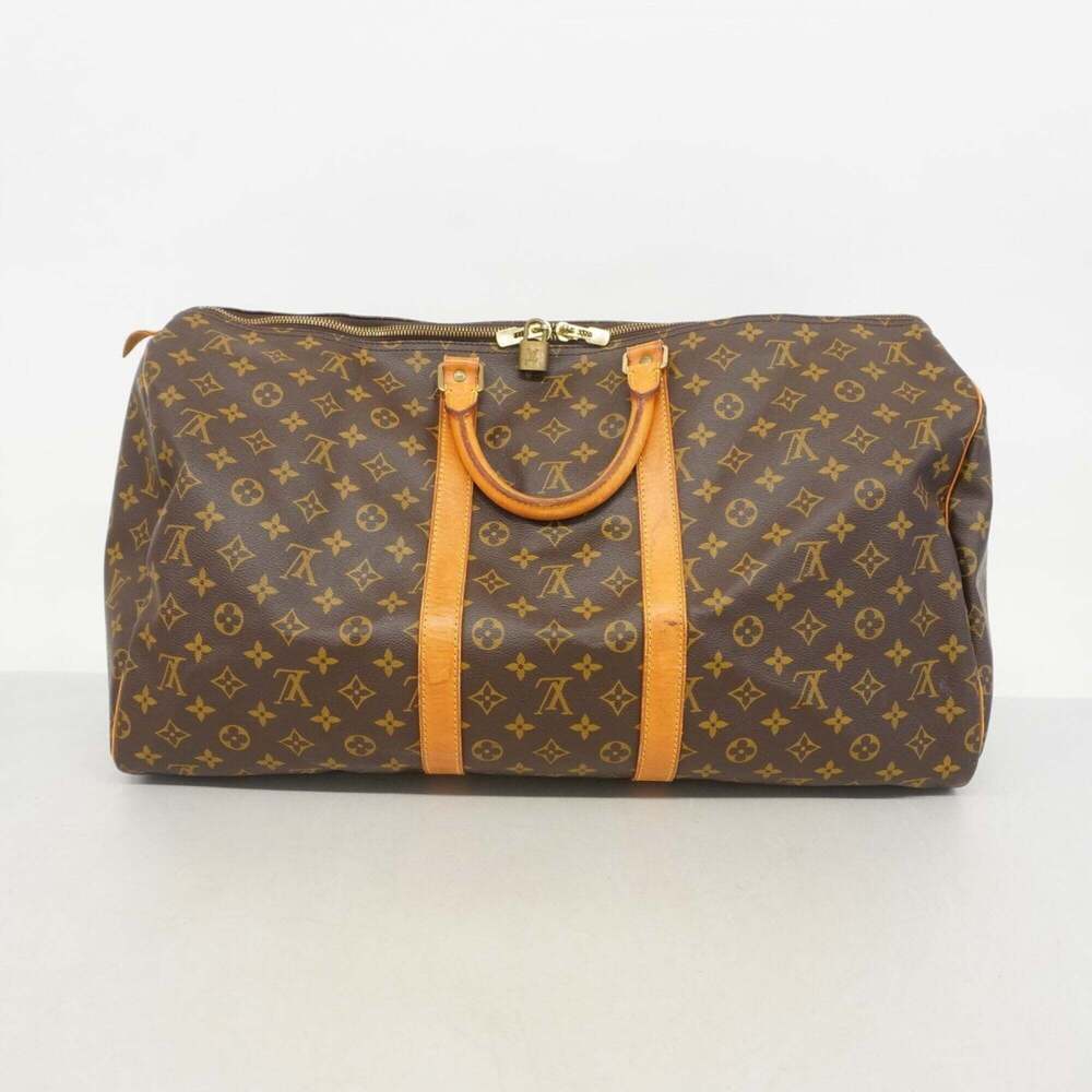 LOUIS VUITTON Brown Monogram Keepall 55 Boston Bag - Picture 12 of 12